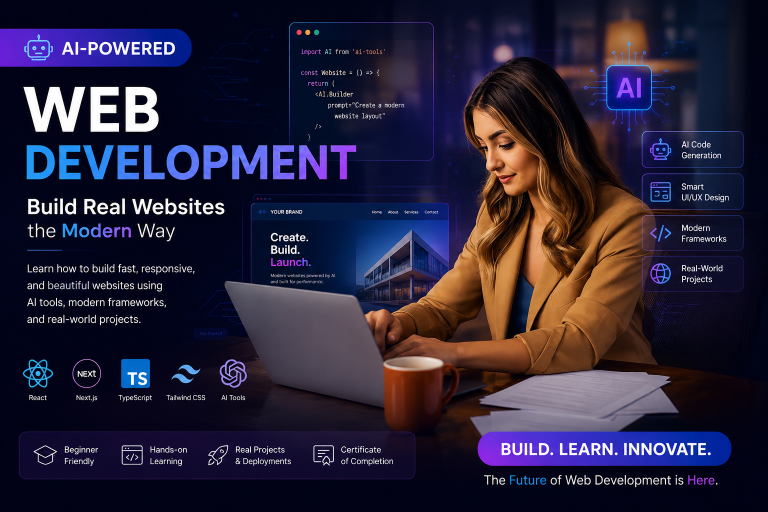 AI-Powered Web Development — Build Real Websites the Modern Way