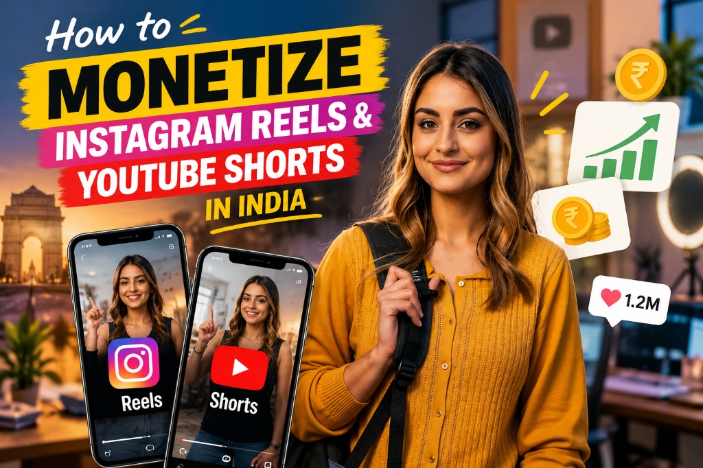 How to Monetize Instagram Reels & YouTube Shorts in India 2026 - Celoris Creator Blueprint